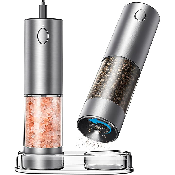 Kayuso Electric Salt and Pepper Grinder Set